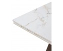 Купить Стол БЭТИС (BETIS) 180 цвет МРАМОР (MATTE GILDED WHITE SOLID CERAMIC) / Орех (WALNUT), ®DISAUR по цене 91900 в Екатеринбурге