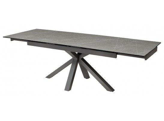 Стол ALTO 160 KL-136 Серый мрамор матовый, итальянская керамика/ GREY1 каркас в Ростове-на-Дону