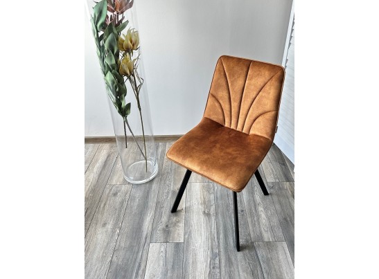 Стул ARFA VT5001-4 античный медный, велюр без "пальчикового" эффекта/ черный каркас в Ростове-на-Дону