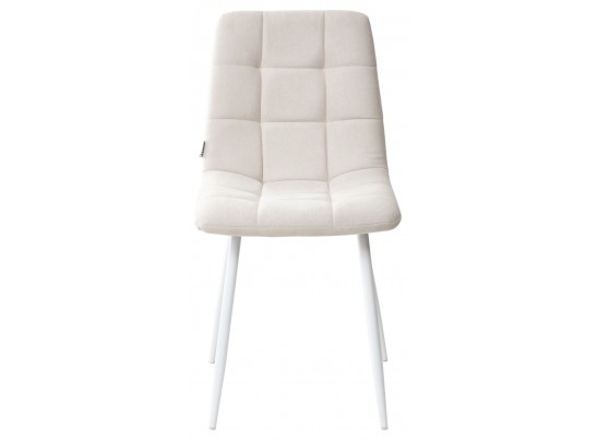 Стул CHILLI UF860-01B бежевый, ткань/белый каркас в Ростове-на-Дону