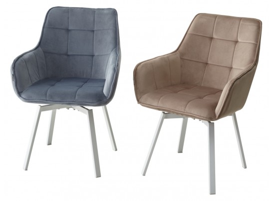 Стул MAVERICK 360 град. поворот. BLUVEL-40 BEIGE/ белый каркас, в Ростове-на-Дону