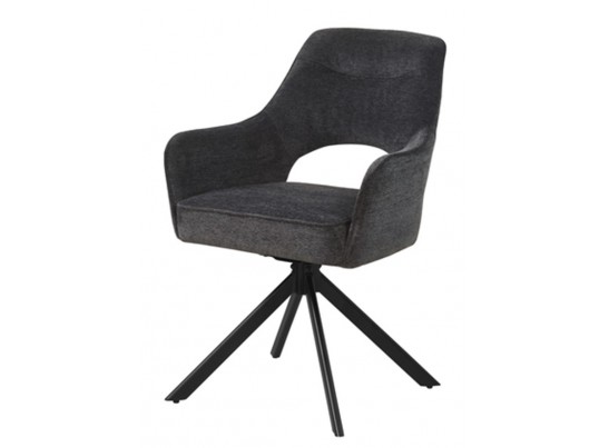 Стул GUARA 180 град. поворот. цвет бежево-белый RAVEN 22 / черный каркас, ®DISAUR в Ростове-на-Дону