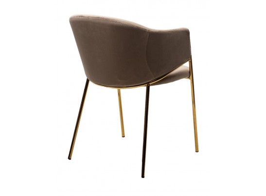 Стул DILL BLUVEL-40 BEIGE, велюр/ золотой каркас в Ростове-на-Дону