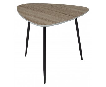 Стол журнальный WOOD 62S #4 дуб серо-коричневый винтажный M-city