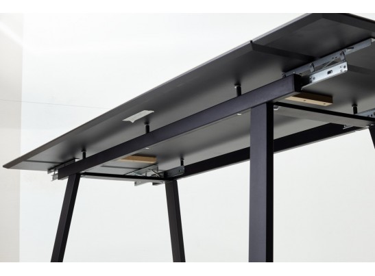 Стол Франк 200 Дуб коричневый, керамика / черный каркас в Ростове-на-Дону