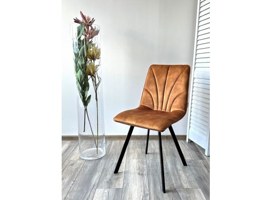 Стул ARFA VT5001-4 античный медный, велюр без "пальчикового" эффекта/ черный каркас в Ростове-на-Дону