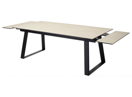 Стол Франк 200 Дуб коричневый, керамика / черный каркас в Ростове-на-Дону