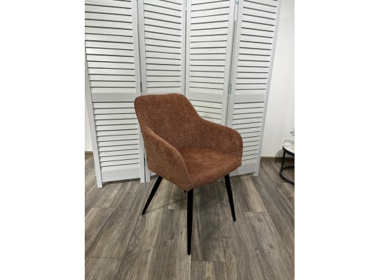 Стул BRANDY WZ2042-08 бронзовый фактурный велюр/ черный каркас в Ростове-на-Дону