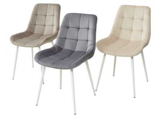 Стул ХОФМАН, цвет H-15 Темно-серый, велюр / белый каркас в Ростове-на-Дону