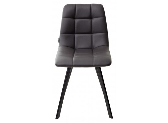 Стул CHILLI SQUARE HK017-11 темно-серый, PU / черный каркас в Ростове-на-Дону