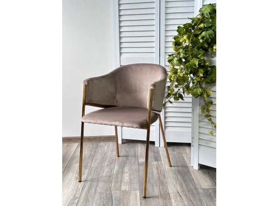 Стул DILL BLUVEL-40 BEIGE, велюр/ золотой каркас в Ростове-на-Дону