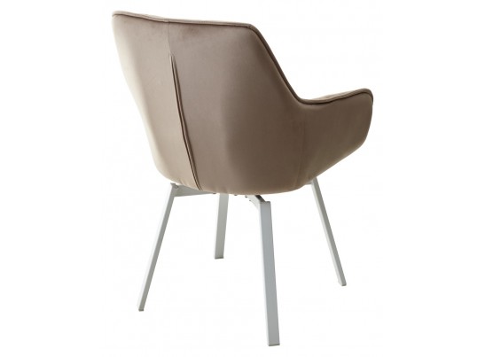 Стул MAVERICK 360 град. поворот. BLUVEL-40 BEIGE/ белый каркас, в Ростове-на-Дону
