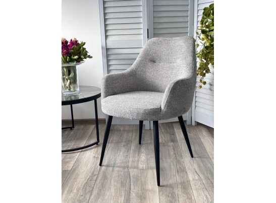 Стул STAMEN ткань DAVIS RETRO BLISS 85, цвет серый / черный каркас, ®DISAUR в Ростове-на-Дону