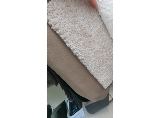 Стул ЭЛЕФАНТ 360 град. поворотный, Alpina Cream, букле / Magnum 130 искуств.замша / Черный, в Ростове-на-Дону