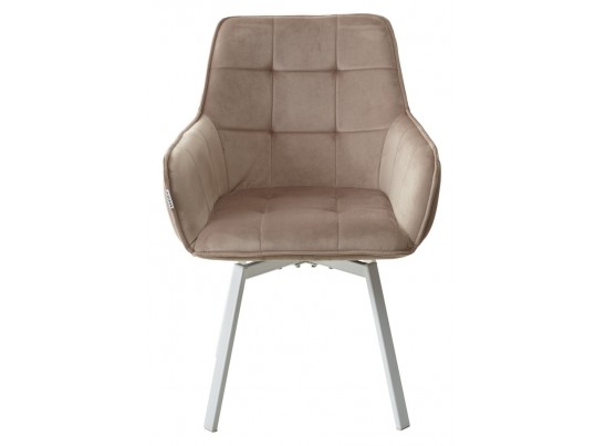 Стул MAVERICK 360 град. поворот. BLUVEL-40 BEIGE/ белый каркас, в Ростове-на-Дону