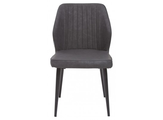 Стул SEATTLE RU-07 серая сталь, экокожа / черный каркас в Ростове-на-Дону