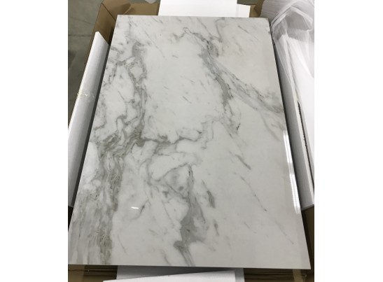 Стол CORNER 120 VOLAKAS WHITE Белый мрамор глянцевый, керамика/ GREY1 в Ростове-на-Дону Стол CORNER 120 VOLAKAS WHITE Белый мрамор глянцевый, керамика/ GREY1 в Ростове-на-Дону
