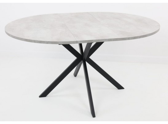 Стол ВЕГА D110 раскладной Цемент /черный каркас в Ростове-на-Дону