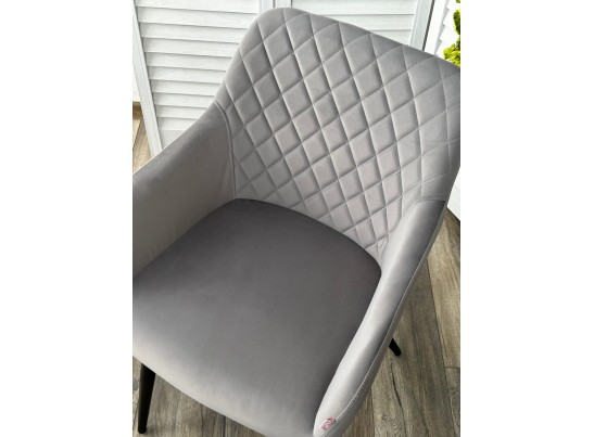 Стул BRANDY 505-35 Серый, велюр "беспальчиковый" / черный каркас, в Ростове-на-Дону