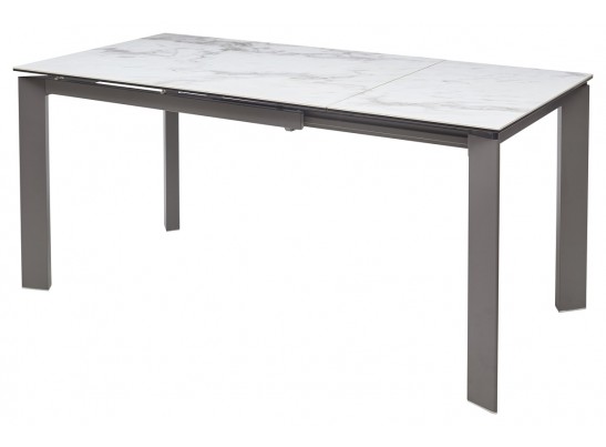 Стол CORNER 120 VOLAKAS WHITE Белый мрамор глянцевый, керамика/ GREY1 в Ростове-на-Дону Стол CORNER 120 VOLAKAS WHITE Белый мрамор глянцевый, керамика/ GREY1 в Ростове-на-Дону