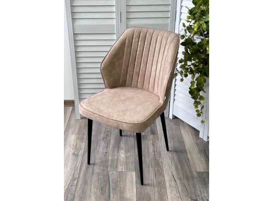 Стул SEATTLE-V Kashemir 135 Бежевый, велюр / черный каркас в Ростове-на-Дону