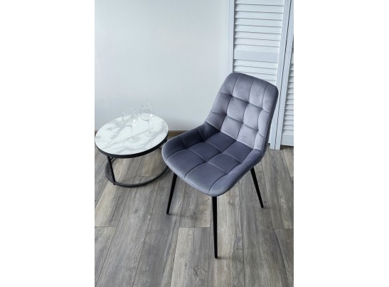 Стул ХОФМАН, цвет H-14 Cерый, велюр / черный каркас в Ростове-на-Дону