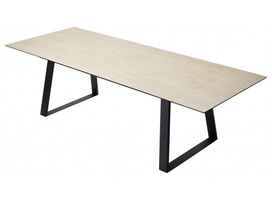 Стол Франк 200 Дуб коричневый, керамика / черный каркас в Ростове-на-Дону