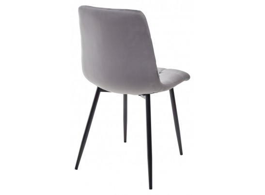 Стул CHILLI G062-40 серый, велюр / черный каркас в Ростове-на-Дону