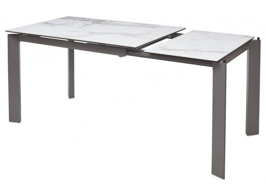 Стол CORNER 120 VOLAKAS WHITE Белый мрамор глянцевый, керамика/ GREY1 в Ростове-на-Дону Стол CORNER 120 VOLAKAS WHITE Белый мрамор глянцевый, керамика/ GREY1 в Ростове-на-Дону