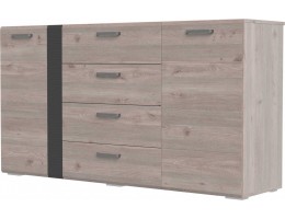 Комод Бриз Дуб Нельсон/Смоки Софт/Дуб Ниагара