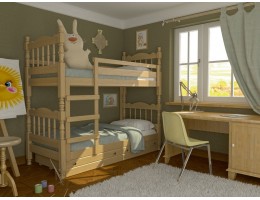 Кровать двухъярусная Bravo Соня Сосна